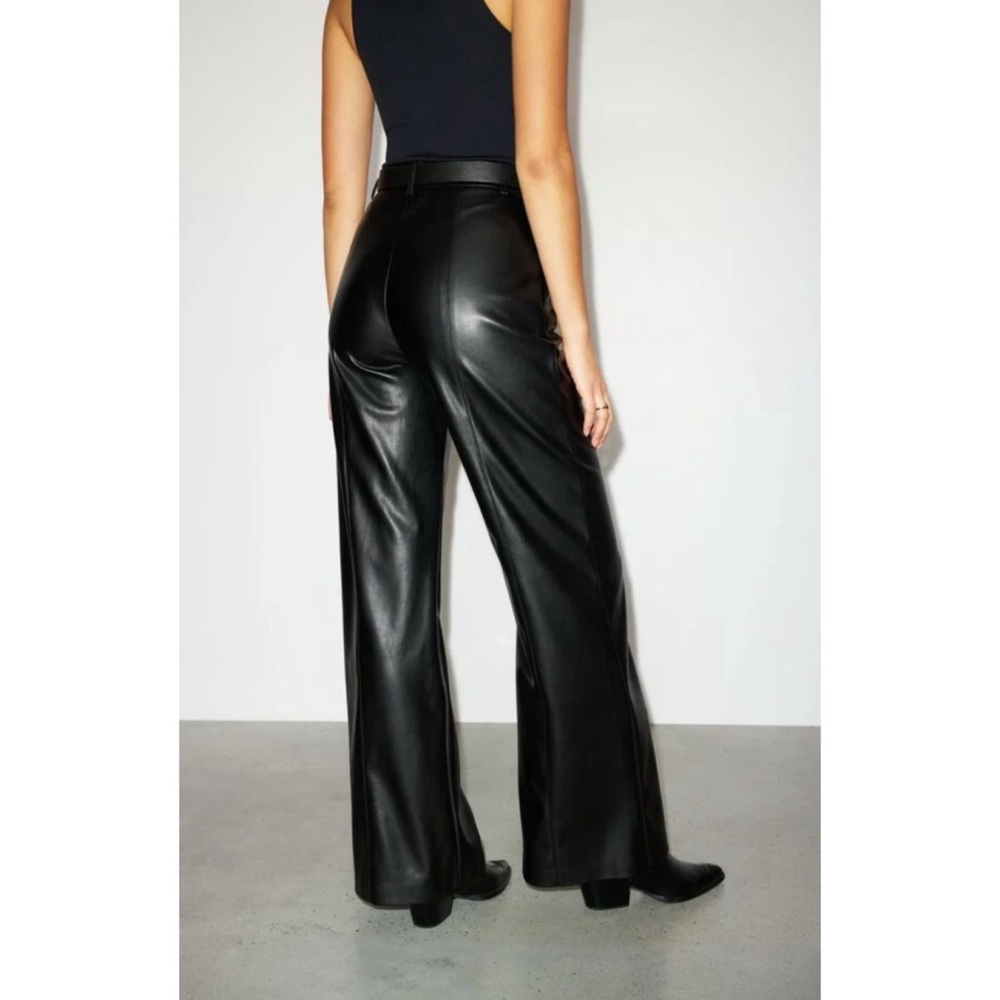 Dynamite Faux Leather Wide Leg Pants- with flaws - Picture 3 of 12
